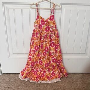 Isaac Mizrahi Pink and Orange Floral sundress